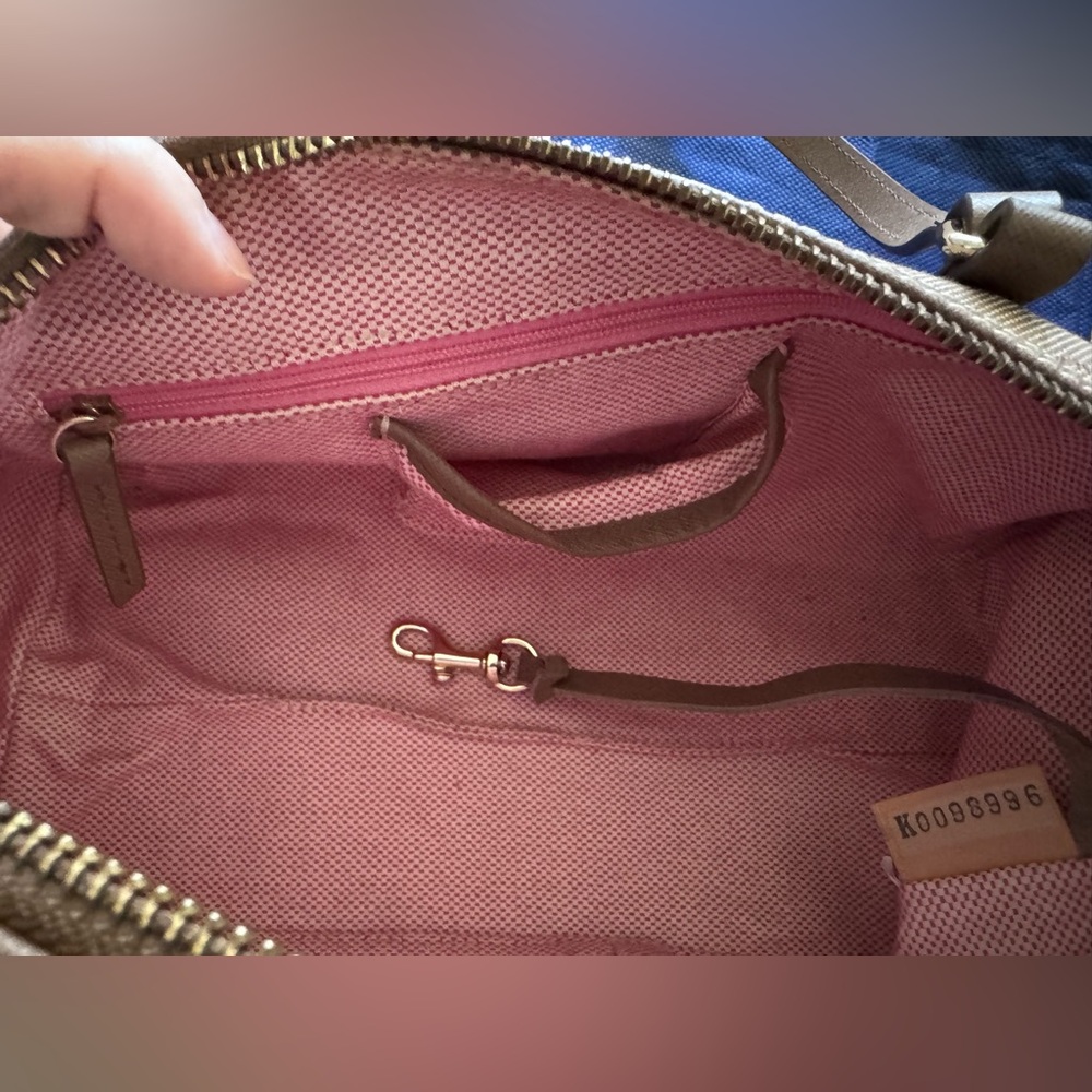 Dooney & Bourke Tan/Brown Signature Barrel Bag - Picture 8 of 13